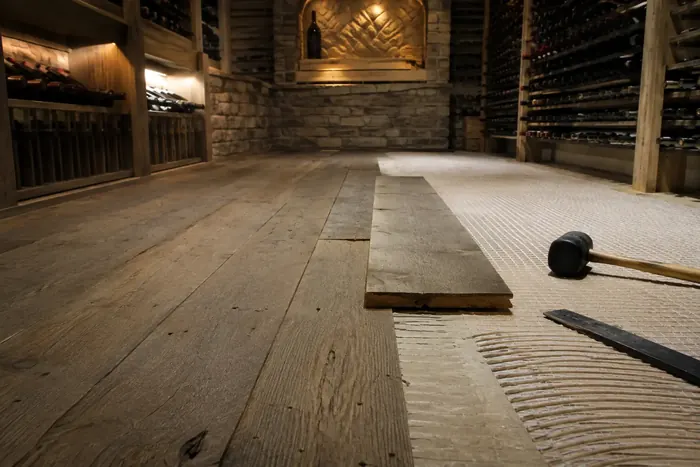 Wine Cellar Flooring Installation